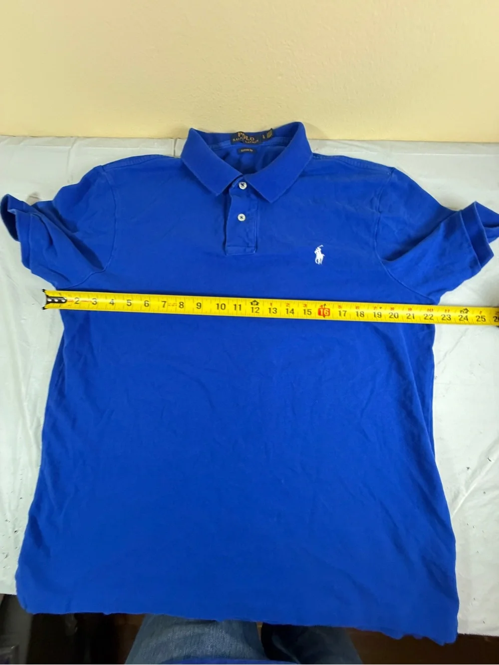 Ralph Lauren Polo Shirt in Royal Blue with White Pony